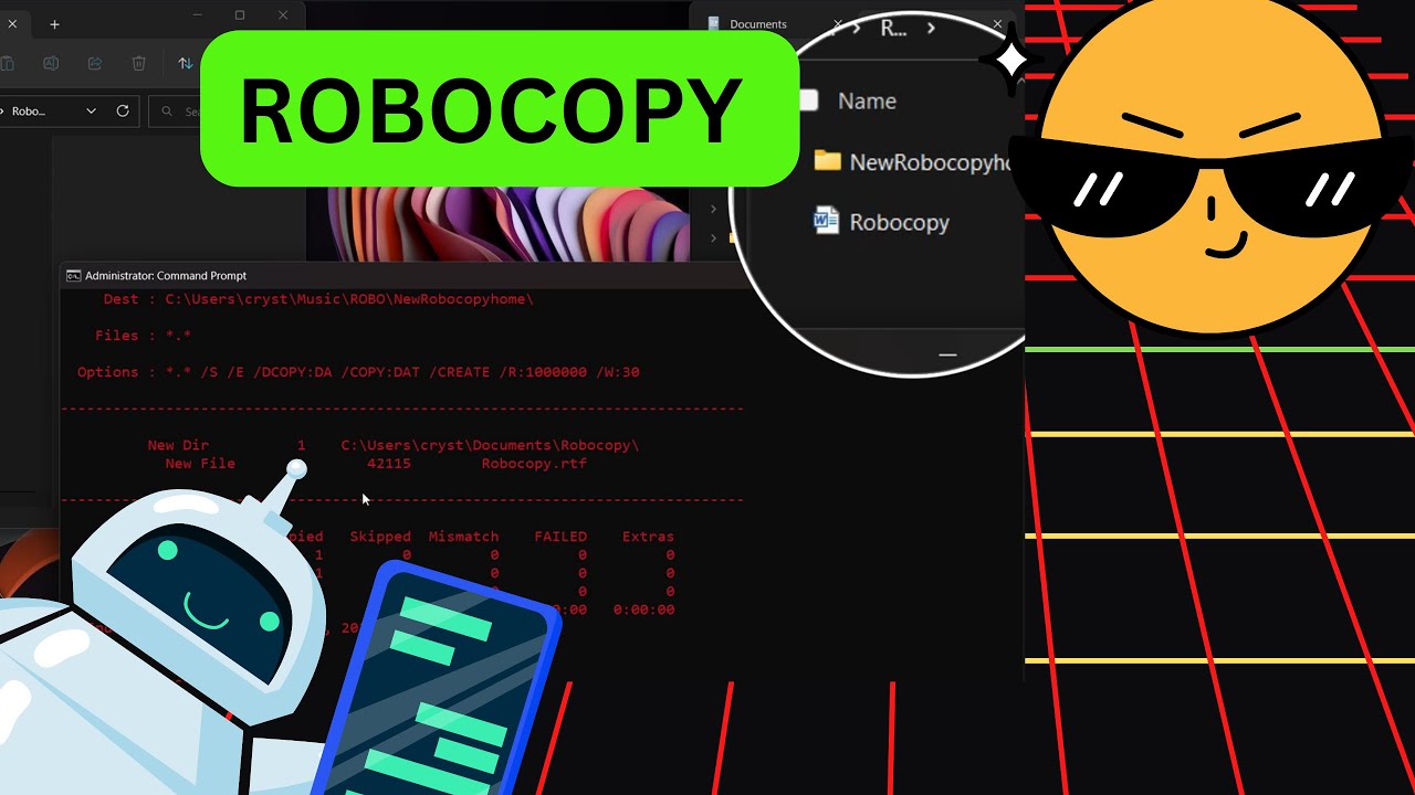 Robocopy Command Prompt Cmd Youtube