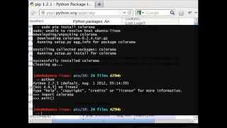 Python [colorama] 00 Installing on Linux