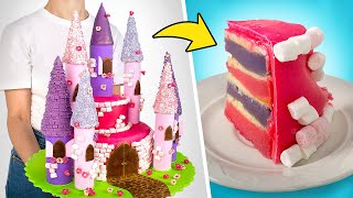 Castillo de tarta enorme || Tutorial de repostería