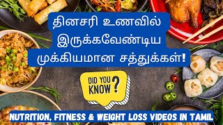 Know what you EAT - Nutrition | தினசரி உணவில் இருக்கவேண்டிய முக்கியமான சத்துக்கள் | Chapreefitness |