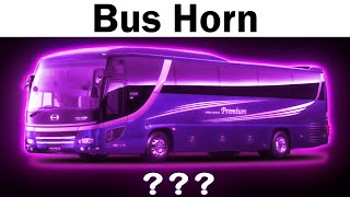 37 "Bus Horn" Sound Variations in 120 Seconds