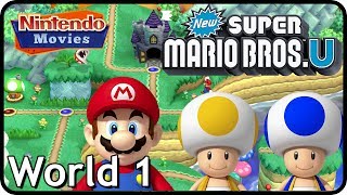 New Super Mario Bros. U: World 1 Acorn Plains (All Star Coins 100% Multiplayer Walkthrough)