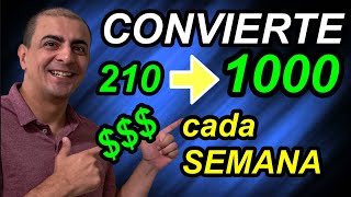 Ganancias Cada semana con esta Rara Estrategia  $210 ---- $1000