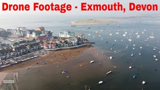 Exmouth Beach Front \u0026 River Exe Estuary from the Sky (DJI Mavic Mini - Drone Footage)