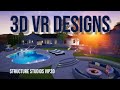 Full 3D Virtual Reality Property Design in Arizona using Structure Studios VIP3D !