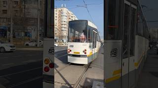 Tramvaiul V3A-CH-PPC #4005 plecând din stația “Bd. Nicolae Grigorescu” pe linia 19