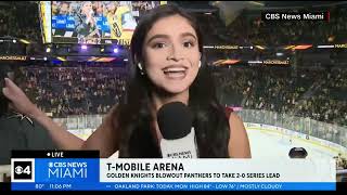 Reporter from Chicago going viral after stiff-arming rowdy fan