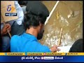 students protest against poor road conditions in shivamogga plant saplings in potholes