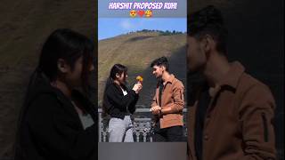 || Finally Harshit ने Ruhi को किया Prapose 🥰❤️ || #harshit #ruhi #harshitruhiprank #viralvideo