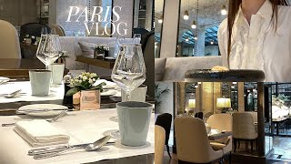 Paris vlog: elegant French cuisine restaurant, solo walk in Parisian streets, going to the cinema