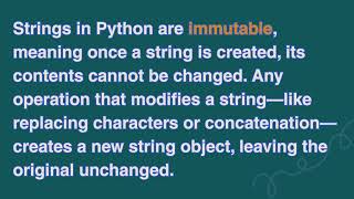 Learn about strings in Python - From course I built 2 years ago #pythonprogramming