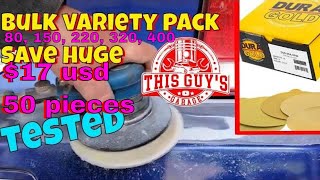 save money autobody duragold variety pack DA sandpaper review