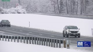 Drivers impacted by snow and ice on Mass. Pike
