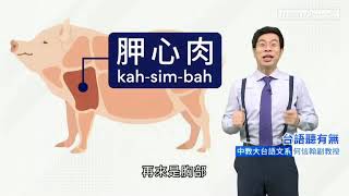 臺語教學__豬肉部位怎麼講