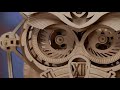 robotime mechanical gears owl clock