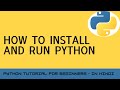 Install Python and Run First Program