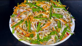 Cách làm món giá trộn nước sốt ăn rất là bén cơm ngon miệng/Dưa giá trộn nước sốt đơn giản dễ làm