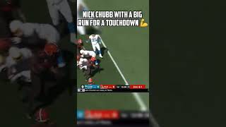 Nick Chubb Breaks Multiple Tackles And Scores A TouchDown #nfl #shorts #browns #chargers