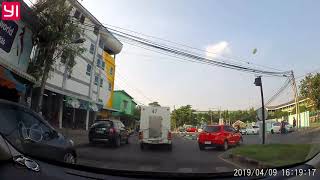 ขับรถในเมืองอุดร Driving in Udon Thani city, April 2019