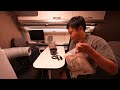 car camping bbq in the 65 000us$ hiace camping car. gifu car night trip. 170