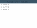 A short introduction to dimensionality reduction