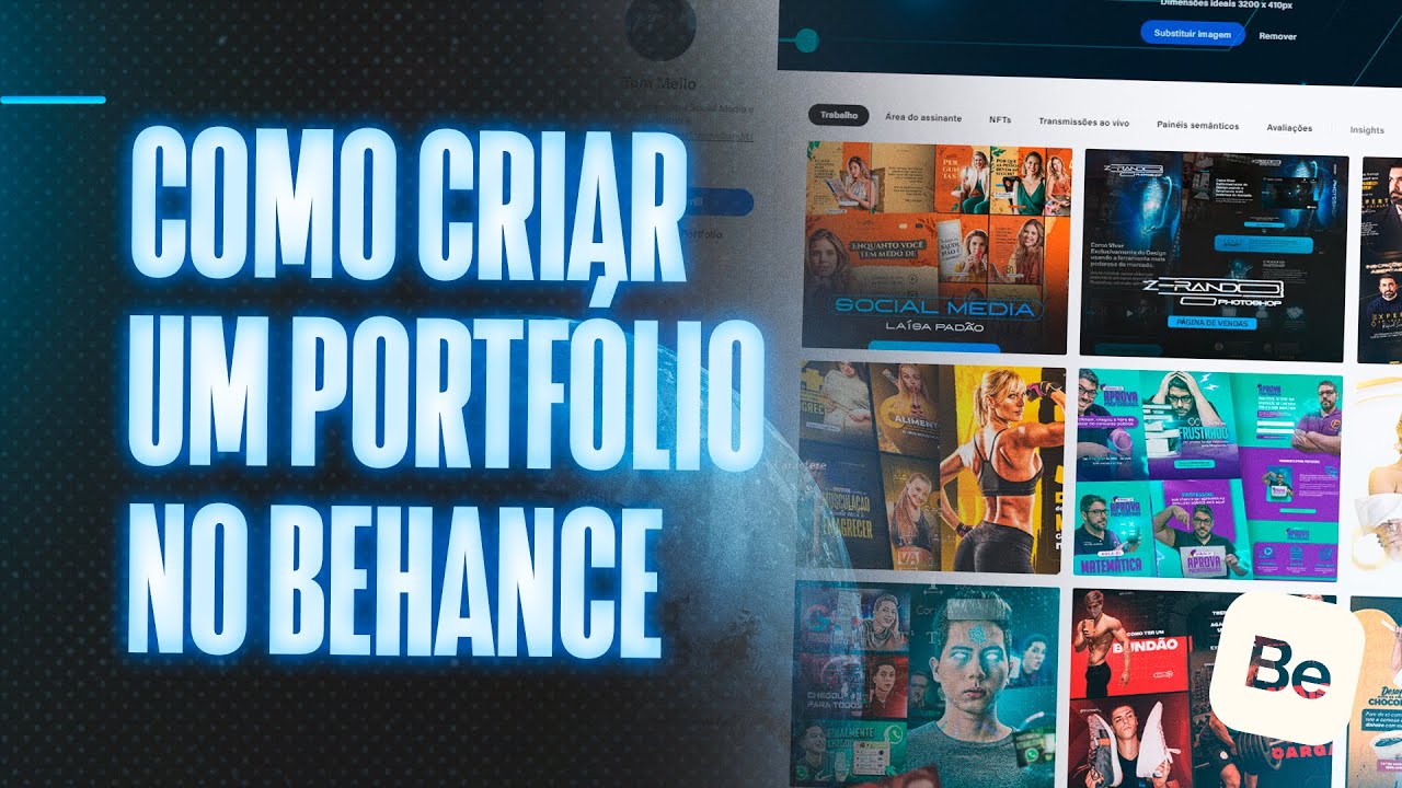 Como MONTAR UM PORTFÓLIO No BEHANCE Em 2024 - YouTube