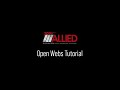 Team Allied Open Webs Tutorial