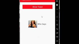 Android Custom Toast Example
