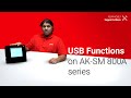 USB functions on AK-SM 800A series