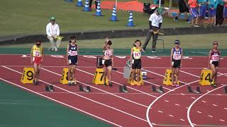 20191103 宮崎県秋季中体連 １年女100ｍ 決勝