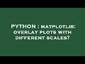 PYTHON : matplotlib: overlay plots with different scales?