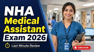 NHA Medical Assistant Exam 2026 | Last Minute Review That Actually Works #studytips #examprep