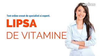 Calivita: Test lipsa de vitamine și minerale