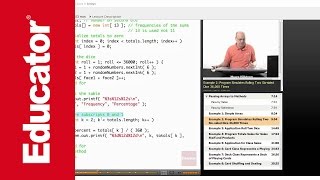 Java: Arrays (Rolling Two Dice)