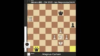 R6 / 11 - CM 2021 - Magnus Carlsen vs Ian Nepomniachtchi  #chess #chessgame #chesscom