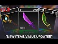 🔪SHAMROCK SCIMITAR RAISED!! New Value List Update📈 // Survive The Killer