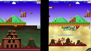 Mario Worker Letter Worlds Series V1.51 World V W 4 Teams