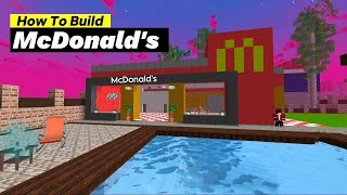 How To Build McDonald's In Party Craft | McDonald's Restaurant