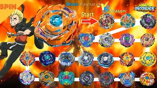 베이블레이드 버스트 갓 블레이즈 라그나로크 VS 올시즌2 마라톤배틀 【Blaze Ragnaruk VS ALL Season2】 marathon Beyblade Burst DB God