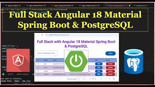 Full Stack + Angular 18 Material + Spring Boot + PostgreSQL
