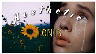 50 aesthetic fonts | dafont