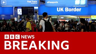 Net migration into the UK has fallen, official figures show | BBC News