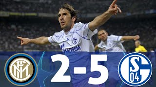 Inter Milan vs Schalke04 (2-5) 2010/2011 UCL Highlights