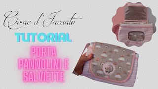 Come d'Incanto - Tutorial PORTA PANNOLINI E SALVIETTE pannello baby - Cucire bene lo sbieco!