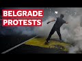 Serbia protests: Police fire tear gas as demonstrators take to the streets in Belgrade over lockdown