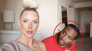 I DID MY MAKEUP HORRIBLY TO SEE HOW MY BOYFRIEND WOULD REACT!! *BAD IDEA*