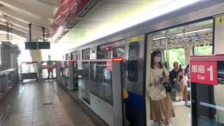 台北捷運C301型車號005/006推進器改裝車離開劍潭站