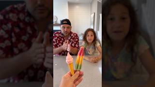 Funny ice cream prank to daddy 😂🤣#shorts