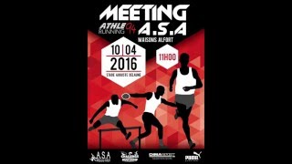 1ère série du 100m H - Meeting ASA / AR94 - 10 avril 2016