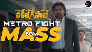 Metro fight Mass BGM||Vakeel Saab||Pawan Kalyan||Dil raju||Venu sriram||SS Thaman||Scion creations